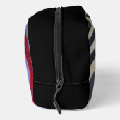 Buntes Wellenmuster-Schneidertasche Waschbeutel (Rechts)