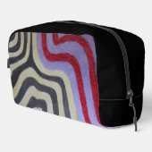 Buntes Wellenmuster-Schneidertasche Waschbeutel (Rechte Ecke)