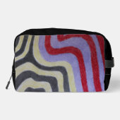 Buntes Wellenmuster-Schneidertasche Waschbeutel (Rückseite)