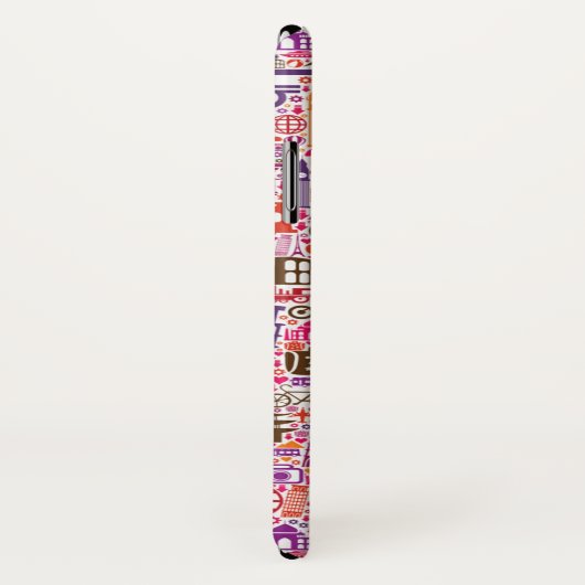 Buntes Weltmuster Case-Mate iPhone Hülle (Hinten/Rechts)