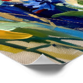 Buntes Wildblumenwiesen-Poster Poster (Ecke)