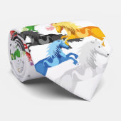 Buntes wildes der Illustration Krawatte (Gerollt)