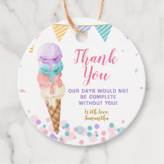 Buntes Wir Schreien Vier Eis Vierter Geburtstag Geschenkanhänger