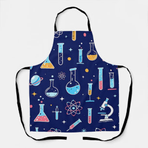 Buntes Wissenschaftslabor Muster Moderne Chemie  Schürze