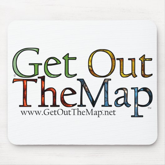 Buntes Wörter mousepad (Vorne)