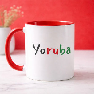 Buntes Yoruba Panafrikanisches Tasse
