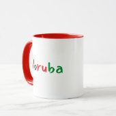 Buntes Yoruba Panafrikanisches Tasse (Vorderseite Links)