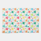 Buntes Zahn-Muster Geschirrtuch (Horizontal)
