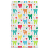 Buntes Zahn-Muster Kleine Geschenktüte (Vorderseite)