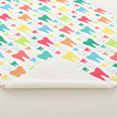 Buntes Zahn-Muster Sherpadecke (3/4)