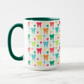 Buntes Zahn-Muster Tasse (Links)