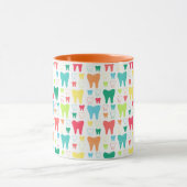 Buntes Zahn-Muster Tasse (Zentrum)