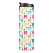 Buntes Zahn-Muster Thermosbecher (Nach rechts gedreht)