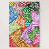 buntes Zebras-Rätsel Puzzle (Vertikal)
