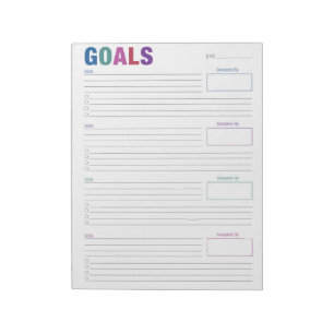 Buntes Ziel, das Notizblock aufspürt