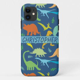 Buntes zu personifizieren Dinosaurier-Muster Case-Mate iPhone Hülle
