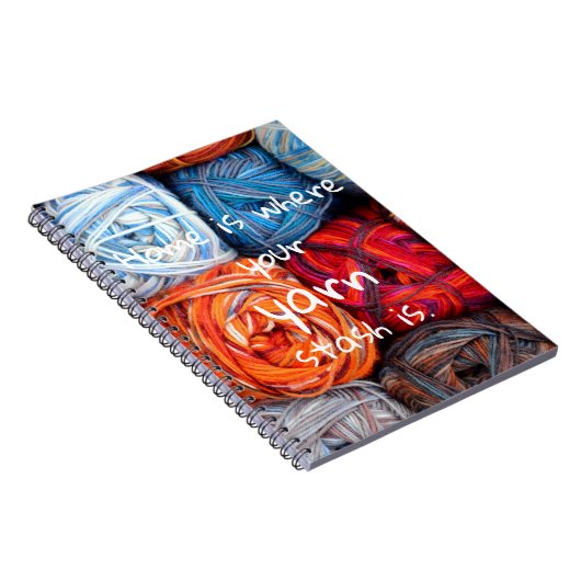 Buntes Zuhause ist, wo Ihr Garnversteck ist Notizblock (Rechte Seite)