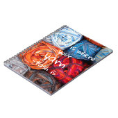 Buntes Zuhause ist, wo Ihr Garnversteck ist Notizblock (Linke Seite)