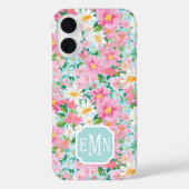 Buntgarten mit Monogramm Case-Mate iPhone Hülle (Rückseite)
