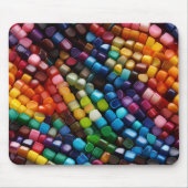 BUNTGEFÄRBTE KUNSTSTOFFPERLEN MOUSEPAD (Vorne)