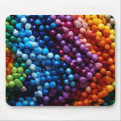 BUNTGEFÄRBTE KUNSTSTOFFPERLEN MOUSEPAD (Vorne)