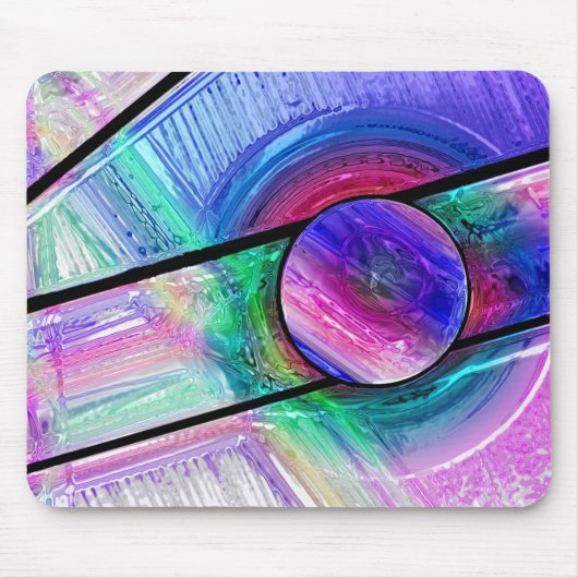Buntglas 3 Mousepad (Vorne)