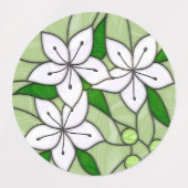 Buntglas-Aufkleber Etiketten (Design 1)