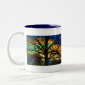 Buntglas-Baum Zweifarbige Tasse (Links)