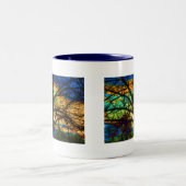 Buntglas-Baum Zweifarbige Tasse (Mittel)