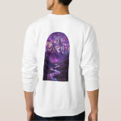 Buntglas-Berg-Sweatshirt Sweatshirt (Rückseite)