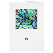 Buntglas-Blau: Künstlerische (Hinten)