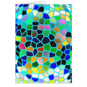 Buntglas-Blau: Künstlerische