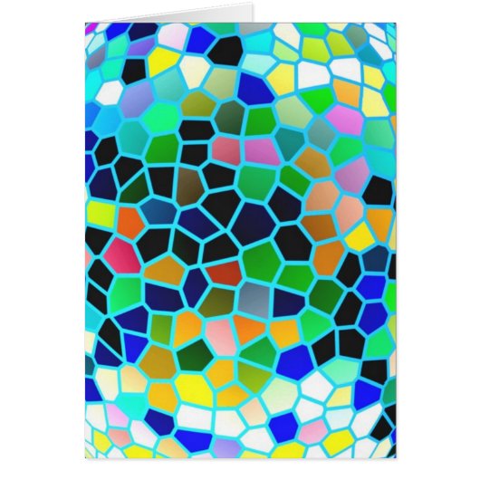 Buntglas-Blau: Künstlerische (Vorne)