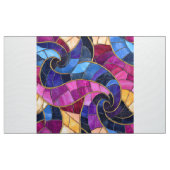 Buntglas Blau Lila Design Stoff (Yard (91,4 cm))
