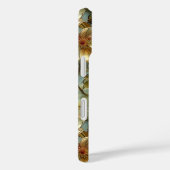 Buntglas-Blumen beige Case-Mate iPhone Hülle (Rückseite / Rechts)