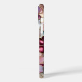 Buntglas-Blumen-iPhone-Hülle Rosa Perle Gold Case-Mate iPhone Hülle (Rückseite / Links)
