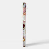 Buntglas-Blumen-iPhone-Hülle Rosa Perle Gold Case-Mate iPhone Hülle (Rückseite / Rechts)