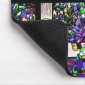 Buntglas-Blumen-Mauspad Mousepad (Ecke)