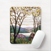 Buntglas BlumenMousepad Mousepad (Mit Mouse)