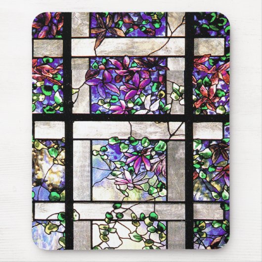 Buntglas BlumenMousepad Mousepad (Vorne)