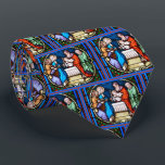 Buntglas-Darstellung von Jesus im Tempel Krawatte<br><div class="desc">Dieses ist ein buntes Buntglaskirchen-Fensterbild der Darstellung von Jesus zum Tempel.</div>