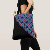 Buntglas (Dreieckig - Mitternacht) Tasche (Von Nahem)