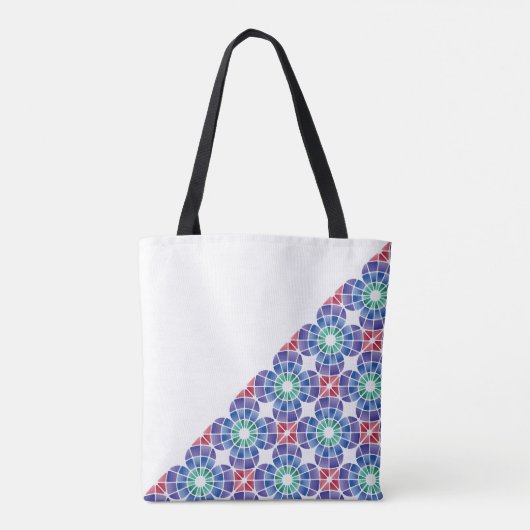 Buntglas (Dreieckig - Tageslicht) Tasche (Rückseite)