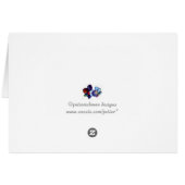 Buntglas-Entwurfskarte (Rückseite Horizontal)