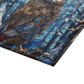 Buntglas-Eule Schneidebrett (Ecke)