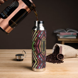 Buntglas-Farbenfrohe Juwelen Wasserflasche Trinkflasche