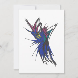 Buntglas Farbige Abstrakte Stammes-Tattoo-Kunst Dankeskarte