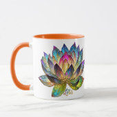 Buntglas Farbige Lotusblume Tasse (Links)