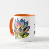 Buntglas Farbige Lotusblume Tasse (Vorderseite Links)