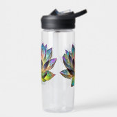 Buntglas Farbige Lotusblume Trinkflasche (Links)